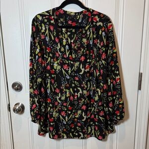 Tahari Floral Print Blouse